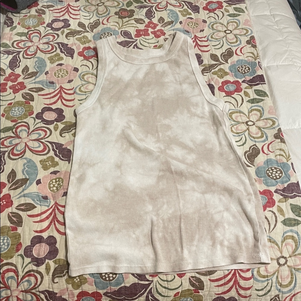 A New Day Ribbed Cream Tank